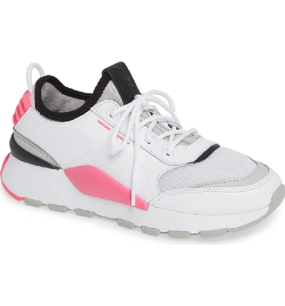Puma Women's Evolution Rs-0 Sound Casual Shoes, White In White- White-pink  | ModeSens