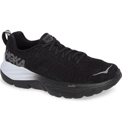 Shop Hoka One One Mach Running Shoe In Black/ Nine Iron