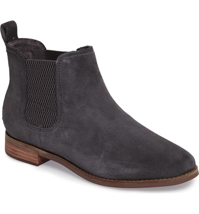 Shop Toms Ella Bootie In Forged Iron Suede