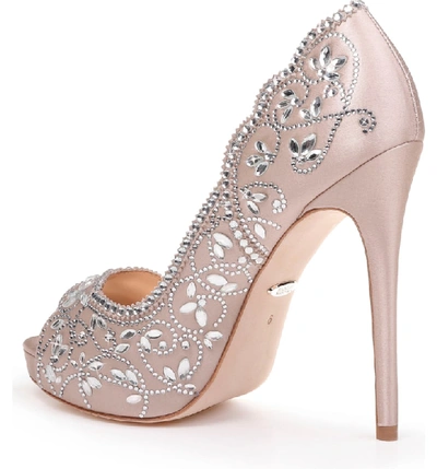 Badgley mischka valentina peep toe pump sale