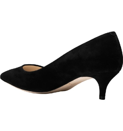 Shop Cole Haan Vesta Kitten Heel Pump In Black Suede