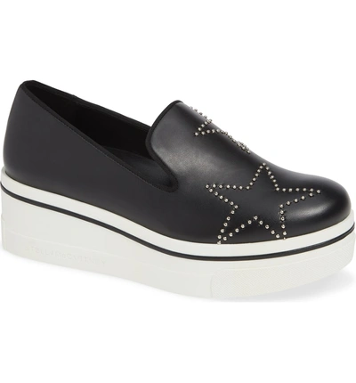 Shop Stella Mccartney Binx Star Stud Platform Sneaker In Black