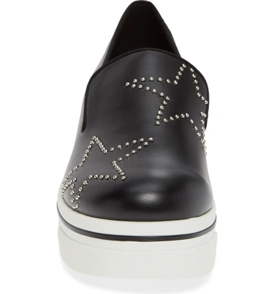 Shop Stella Mccartney Binx Star Stud Platform Sneaker In Black