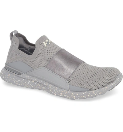 Shop Apl Athletic Propulsion Labs Techloom Bliss Knit Running Shoe In Cement/ Sea Salt/ Cream
