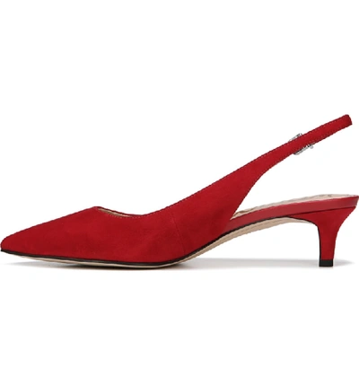 Shop Sam Edelman Ludlow Slingback Pump In True Red Suede