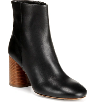 Shop Vince Ridley Bootie In Black Leather