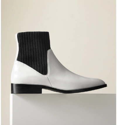 Shop Vince Perlow Sock Bootie In White