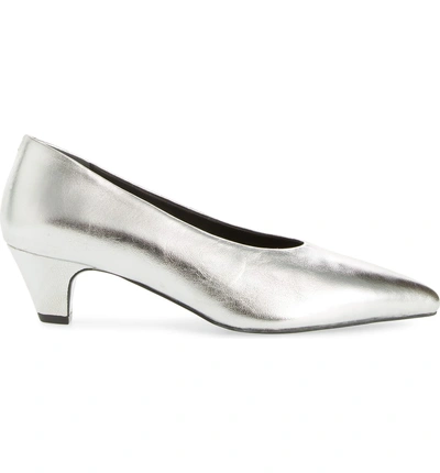 Shop Seychelles Delta Pump In Silver Leather