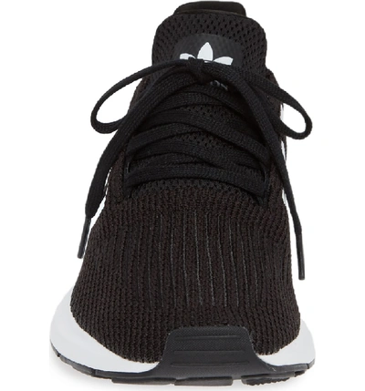 Shop Adidas Originals Swift Run Sneaker In Black/ White