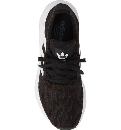 Shop Adidas Originals Swift Run Sneaker In Black/ White