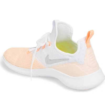 Shop Nike Free Tr8 Training Shoe In White/ Metallic Silver