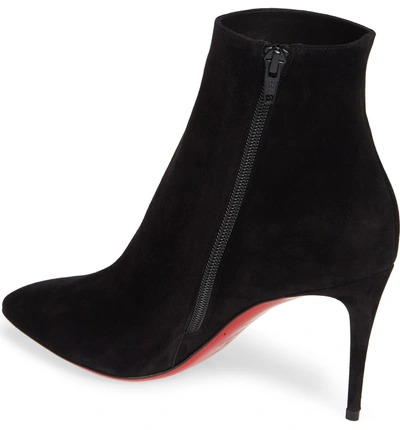 Shop Christian Louboutin Eloise Pointed Toe Bootie In Black Suede