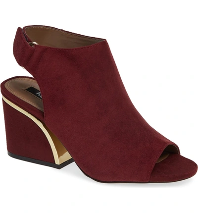 Shop Kensie Elmira Sandal In Burgundy Suede