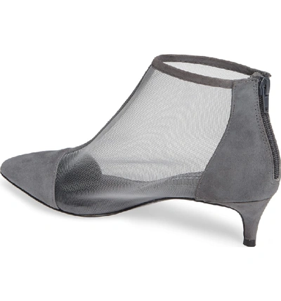 Shop Charles David Parlour Mesh Bootie In Charcoal Mesh