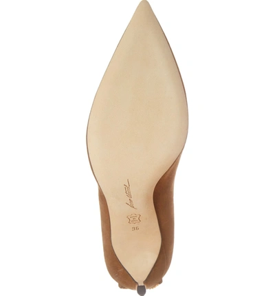 Shop Brian Atwood Voyage Pump In Khaki Suede