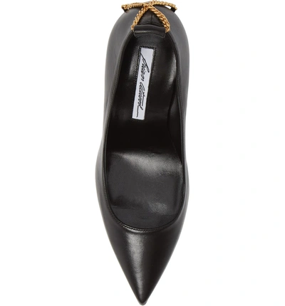 Shop Brian Atwood Voyage Pump In Black Leather