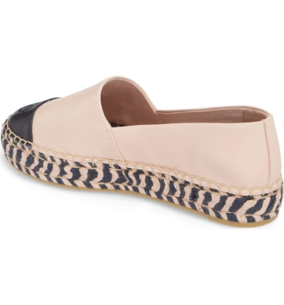 Shop Tory Burch Colorblock Platform Espadrille In Sea Shell Pink