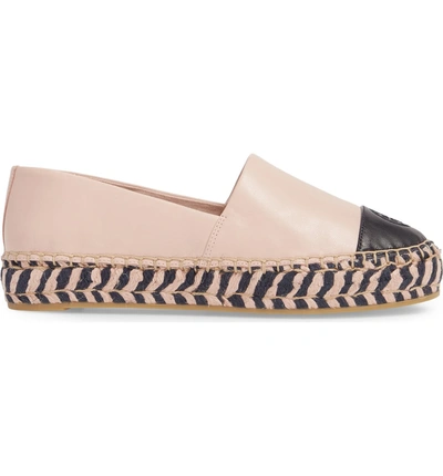 Shop Tory Burch Colorblock Platform Espadrille In Sea Shell Pink