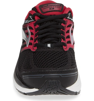 Shop Brooks Addiction 13 Running Shoe In Black/ Pink/ Grey