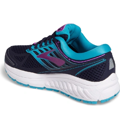 Shop Brooks Addiction 13 Running Shoe In Evening Blue/ Teal/ Purple