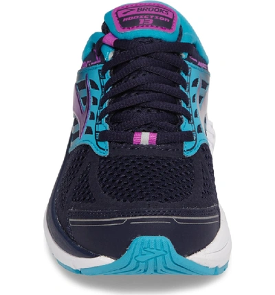 Shop Brooks Addiction 13 Running Shoe In Evening Blue/ Teal/ Purple