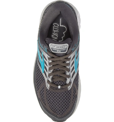 Shop Brooks Addiction 13 Running Shoe In Ebony/ Silver/ Pagoda Blue