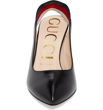 Shop Gucci Slingback Pump In Black