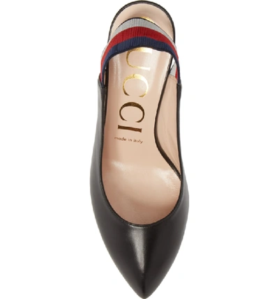 Shop Gucci Slingback Pump In Black