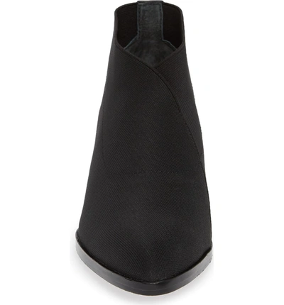 Shop Donald Pliner Daved Stretch Bootie In Black Elastic