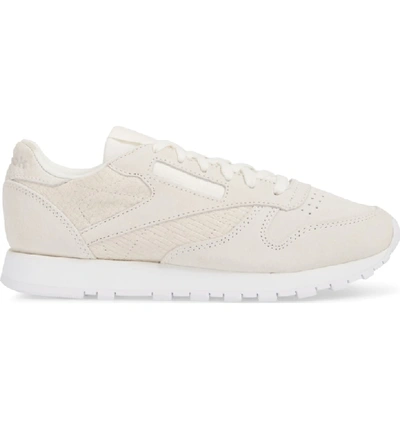 Shop Reebok Classic Leather Sneaker In Chalk / White