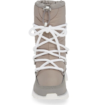 Shop Sorel Kinetic Waterproof Insulated Winter Boot In Glitter-chrome Grey White