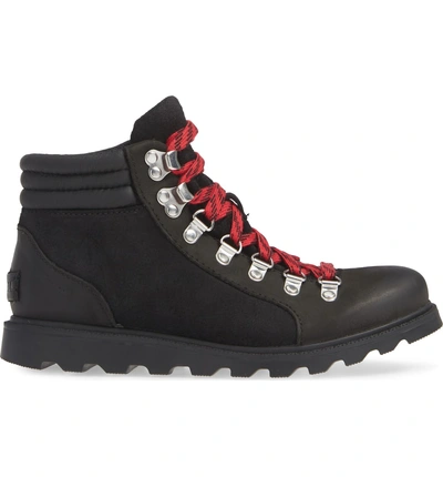 Sorel Ainsley Conquest Waterproof Leather And Suede Ankle Boots In Black |  ModeSens