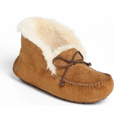 Ugg Alena Faux Fur Cuff Slippers In Chestnut | ModeSens