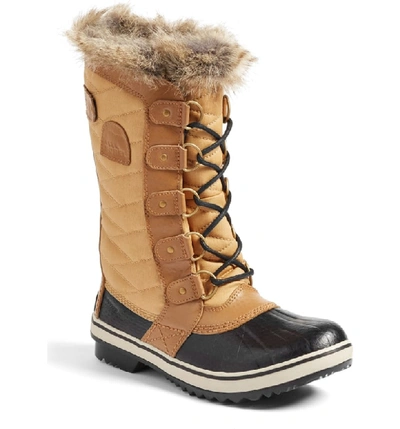 Shop Sorel 'tofino Ii' Faux Fur Lined Waterproof Boot In Curry