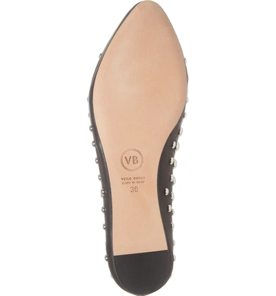 Shop Veronica Beard Griffin Pointy Toe Loafer In Black/ Silver