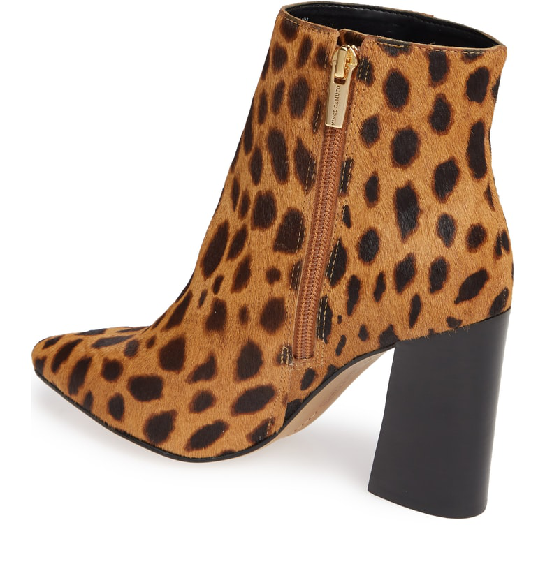 thelmin genuine calf hair bootie vince camuto