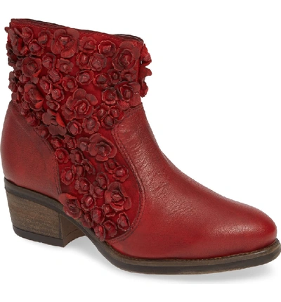 Shop Sheridan Mia Sapphire Bootie In Red Leather