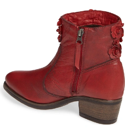 Shop Sheridan Mia Sapphire Bootie In Red Leather
