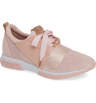 Ted baker sporty strap detail blush suede best sale trainers
