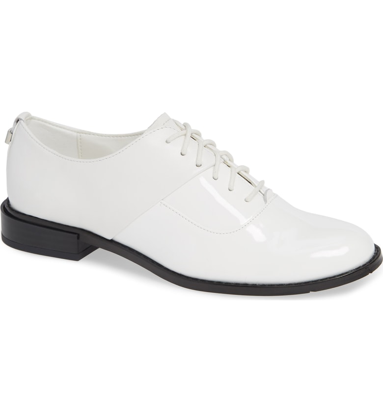 calvin klein aracely leather oxfords