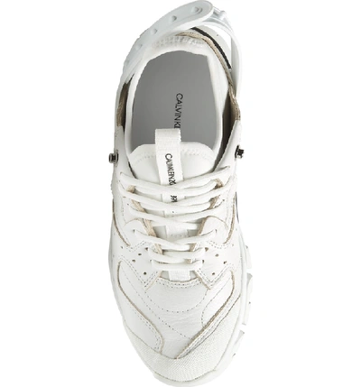 Shop Calvin Klein 205w39nyc Carla Sneaker In White/ Black/ Black