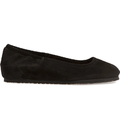 Shop Birkenstock Celina Ballet Flat In Black Suede