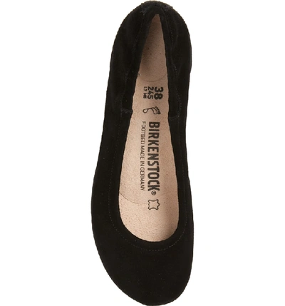 Shop Birkenstock Celina Ballet Flat In Black Suede