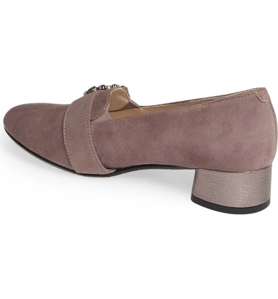 Shop Amalfi By Rangoni Rifugio Pump In Dark Taupe Suede