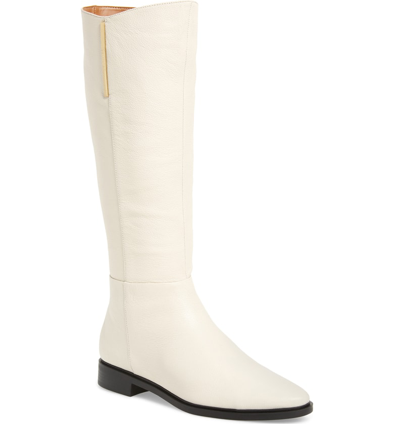 calvin klein francine leather tall boots