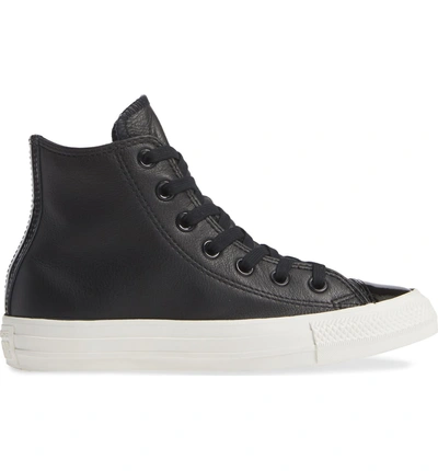 Shop Converse Chuck Taylor All Star Leather Patent High Top Sneaker In Black