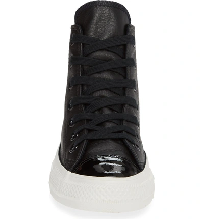 Shop Converse Chuck Taylor All Star Leather Patent High Top Sneaker In Black