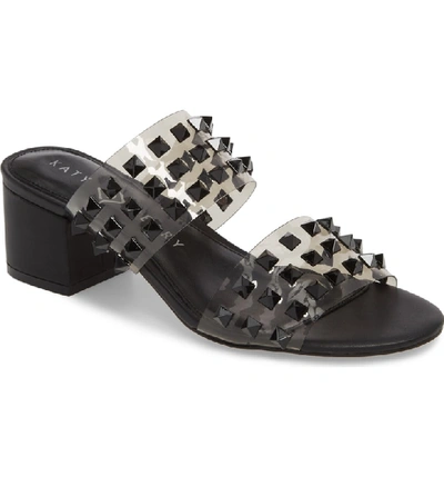 Shop Katy Perry The Kenzie Studded Sandal In Black