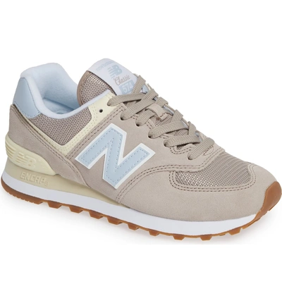 Shop New Balance '574' Sneaker In Flat White