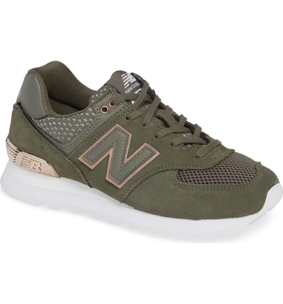 Corrupt uitbarsting Nageslacht New Balance Women's 574 Rose Classic Suede Lace Up Sneakers In Green |  ModeSens